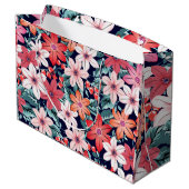 Grand Sac Cadeau C'est juste un boho l jardin fleuri moderne (Dos Angle)