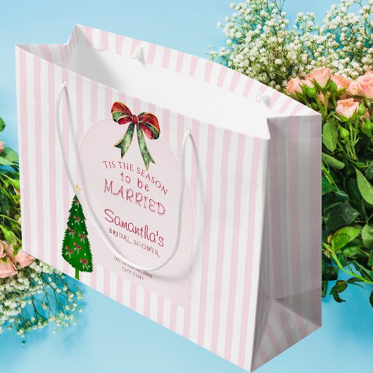 Grand Sac Cadeau C'est la saison de se marier Shower de mariage