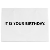 Grand Sac Cadeau C'est ton bureau d'anniversaire (Devant)