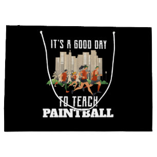 Grand Sac Cadeau C'est Un Bon Jour Pour Enseigner Le Paintball