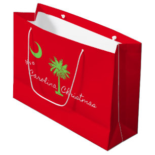 Grand Sac Cadeau C'est un Noël en Caroline du Sud