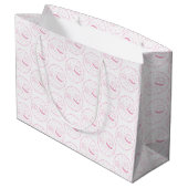 Grand Sac Cadeau C'est une fille ! annonce (Dos Angle)