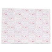 Grand Sac Cadeau C'est une fille ! faire-part (Dos)