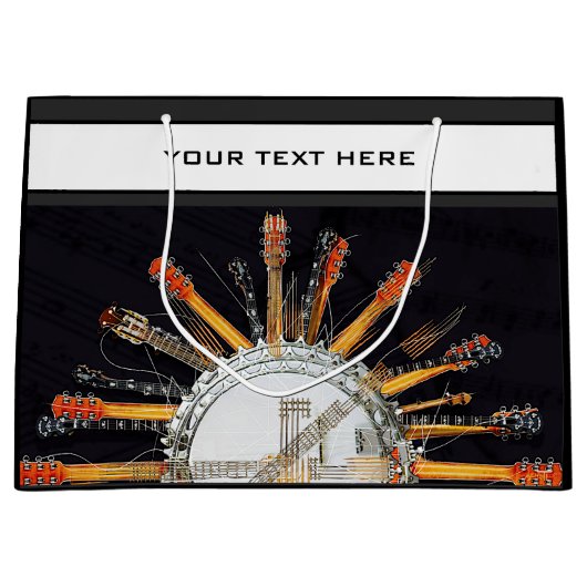 GRAND SAC CADEAU CHAÎNES DE GUITARE AU SOLEIL (Devant)