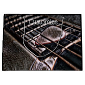 Grand Sac Cadeau Chaînes De Guitare En Cuir (Devant)