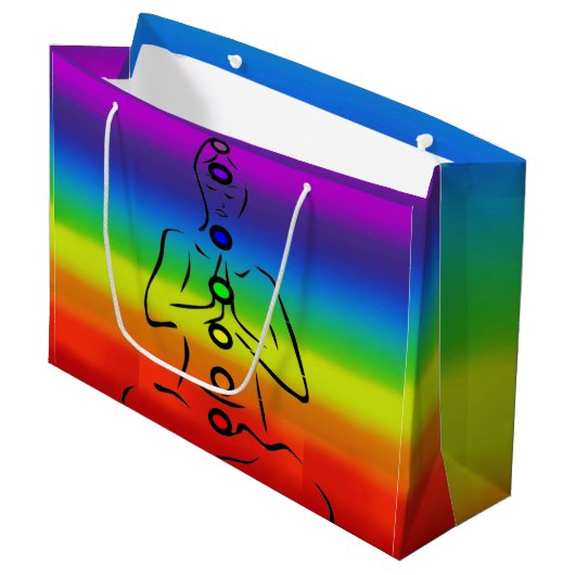 Grand Sac Cadeau Chakra/Reiki (Devant Angle)