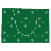 Grand Sac Cadeau Chalk Snowflake Motif (Dos)