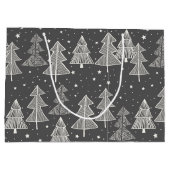 Grand Sac Cadeau Chalkboard Handdrawn (Dos)