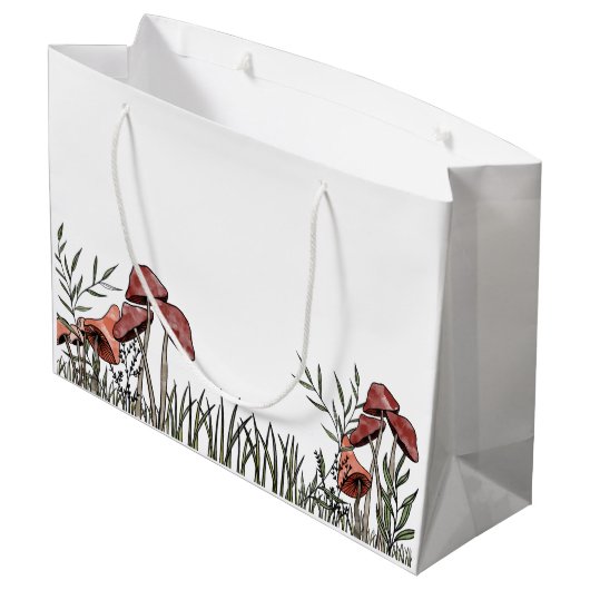 Grand Sac Cadeau Champ champignon (Dos Angle)