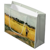 Grand Sac Cadeau Champ de céréales (par Berthe Morisot) (Devant Angle)