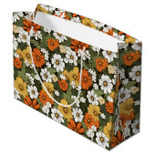 Grand Sac Cadeau Champ de fleurs (Dos Angle)