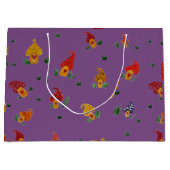 Grand Sac Cadeau Champignons avec coeur Sac-cadeau personnalisé - G (Devant)