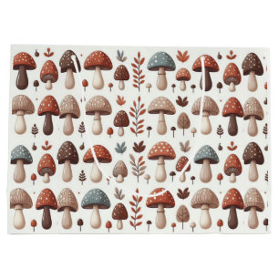 Grand Sac Cadeau Champignons en Marche