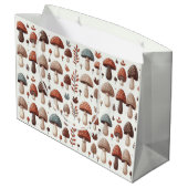 Grand Sac Cadeau Champignons en Marche (Dos Angle)