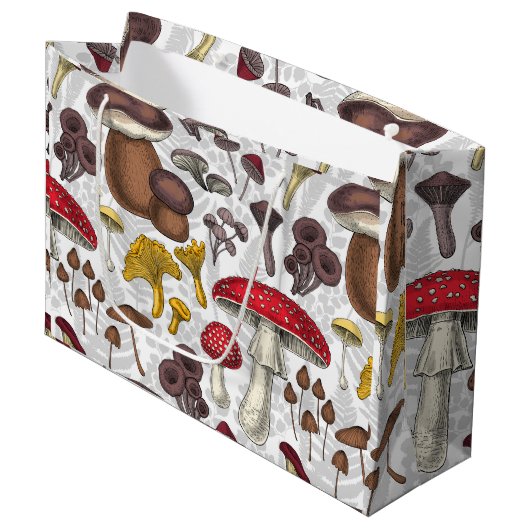 Grand Sac Cadeau Champignons sauvages (Devant Angle)