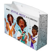 Grand Sac Cadeau Chanteur afro-américain (Dos Angle)