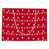 Grand Sac Cadeau Chariot de golf avec drapeau d'Amérique pour le 4 (Dos)