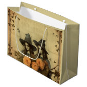 Grand Sac Cadeau Chariot Halloween vintage (11) (Devant Angle)