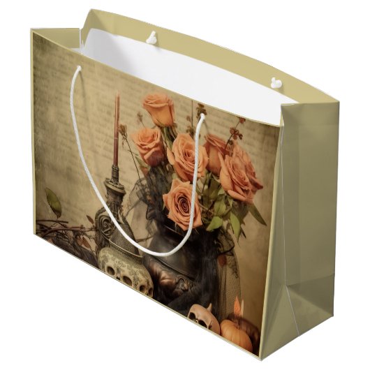 Grand Sac Cadeau Chariot Halloween vintage (4) (Dos Angle)