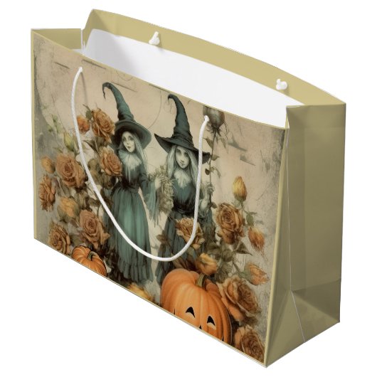 Grand Sac Cadeau Chariot Halloween vintage (6) (Dos Angle)