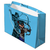 Grand Sac Cadeau Chasseur (Dos Angle)