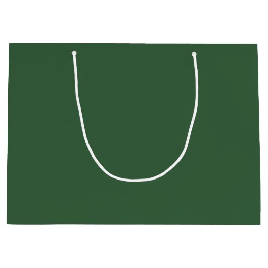 Grand Sac Cadeau Chasseur simple vert (Devant)