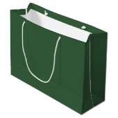 Grand Sac Cadeau Chasseur simple vert (Devant Angle)