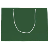 Grand Sac Cadeau Chasseur simple vert (Dos)