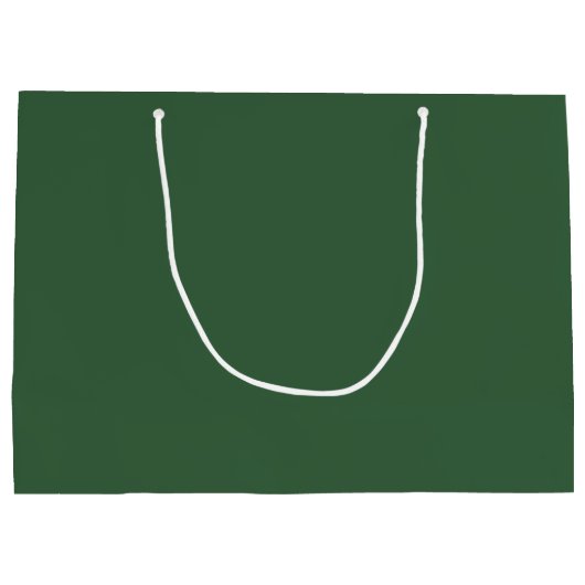 Grand Sac Cadeau Chasseur simple vert (Dos)