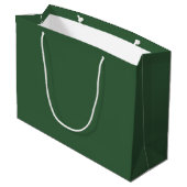 Grand Sac Cadeau Chasseur simple vert (Dos Angle)