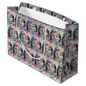 Grand Sac Cadeau Chat Astronaute (Dos Angle)