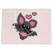 Grand Sac Cadeau Chat-bébé rose (Devant)