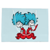 Grand Sac Cadeau Chat dans le Casquette Chose Un & Chose Deux (Dos)