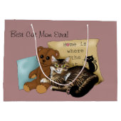 Grand Sac Cadeau Chat de la Fête des Mères (Dos)