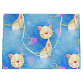 Grand Sac Cadeau Chat de rêve (Devant)