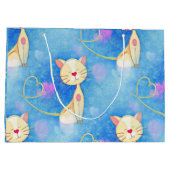 Grand Sac Cadeau Chat de rêve (Dos)