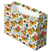 Grand Sac Cadeau Chat de super-héros drôle (Devant Angle)
