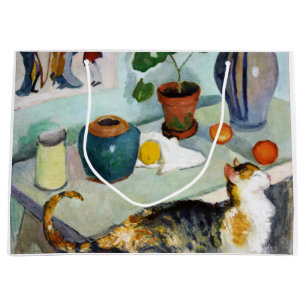 Grand Sac Cadeau Chat et vie morte, August Macke