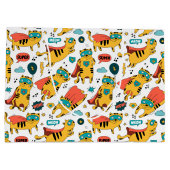 Grand Sac Cadeau Chat Funny Superhero (Dos)