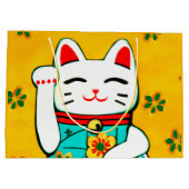 Grand Sac Cadeau Chat japonais (Dos)