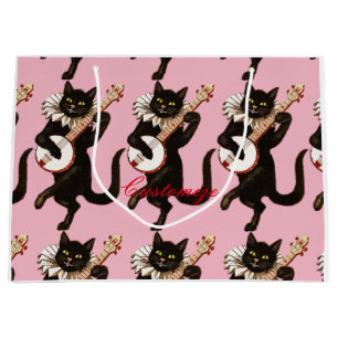 Grand Sac Cadeau Chat jouant le banjo Thunder_Cove