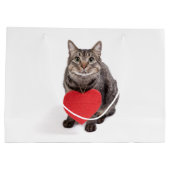 Grand Sac Cadeau Chat Love (Dos)