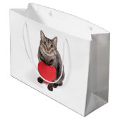 Grand Sac Cadeau Chat Love (Dos Angle)