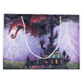Grand Sac Cadeau Château de dragon (Dos)