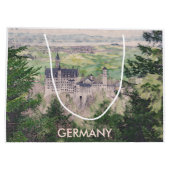 Grand Sac Cadeau Château Retro Neuschwanstein en Allemagne (Dos)