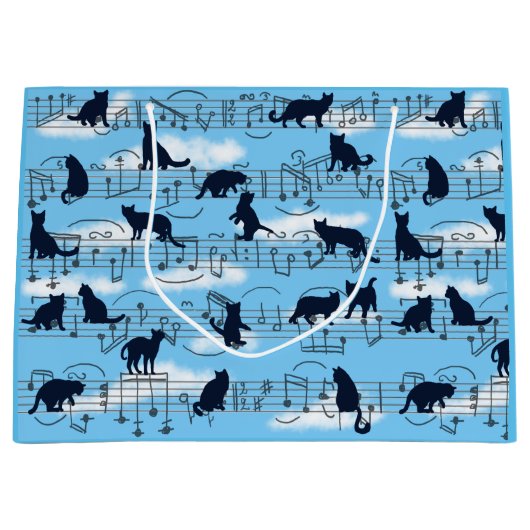 Grand Sac Cadeau Chatons musicaux (Devant)