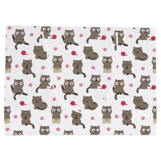 Grand Sac Cadeau Chats (Dos)