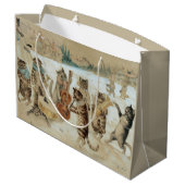 Grand Sac Cadeau Chats Carol Chant de Louis Wain (Dos Angle)
