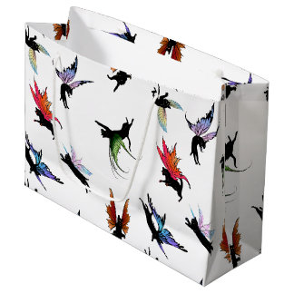 Grand Sac Cadeau Chats cosmiques