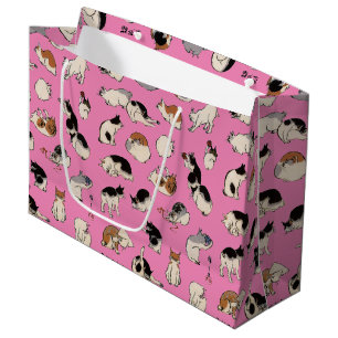 Grand Sac Cadeau Chats japonais, Hiroshige, Ukiyo-e